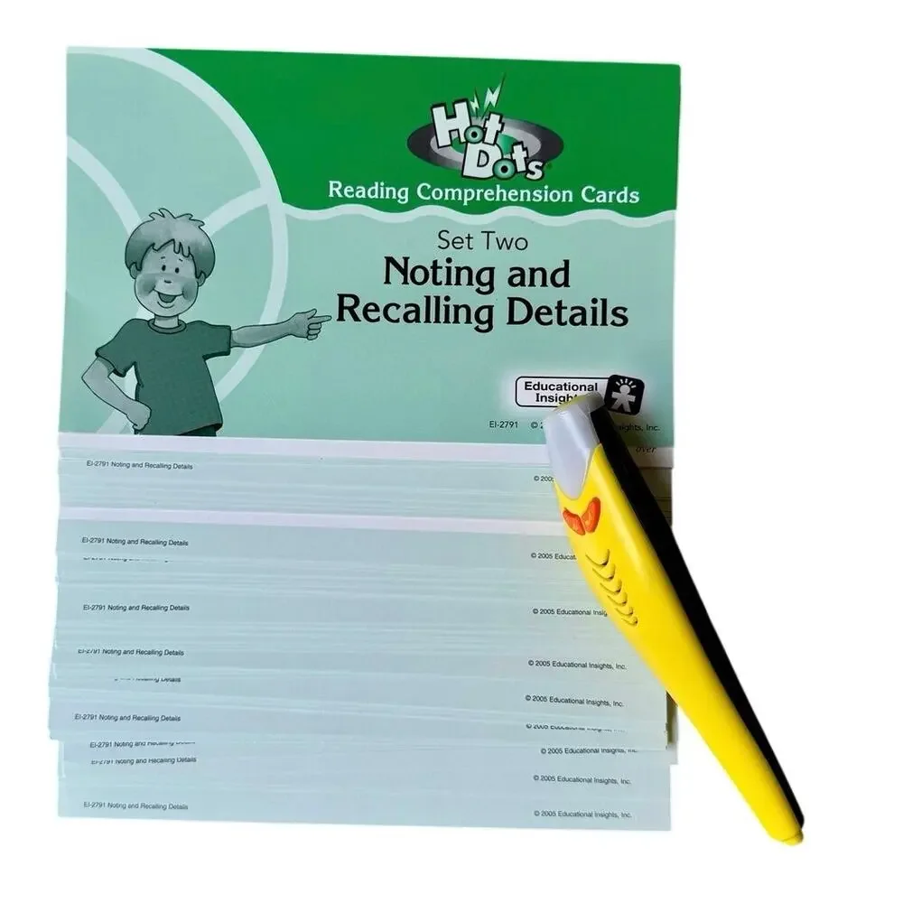 Hot Dots Reading Comprehension Sets 2 & 3 Tested Working Pen